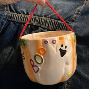 Royal Norfolk Halloween hanging container